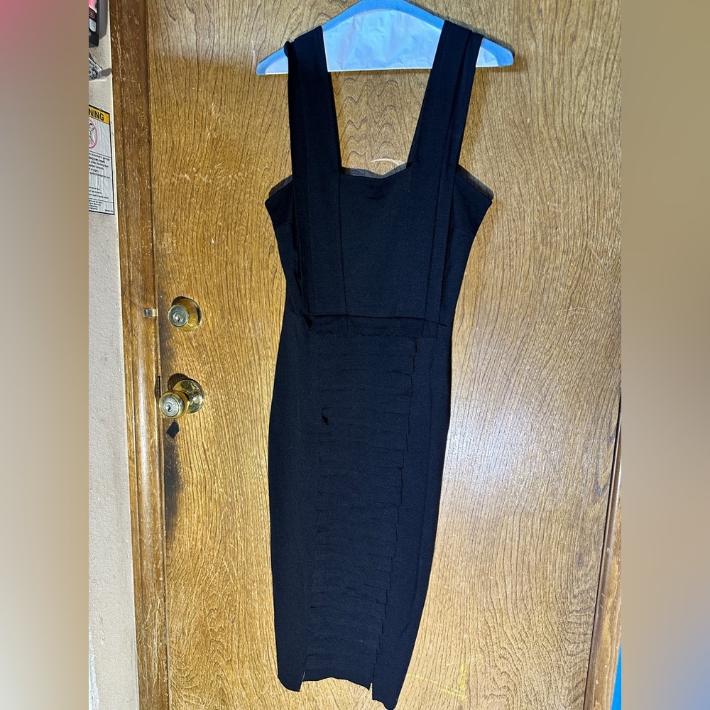 Chic Black Strapless Dress